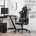 Gaming Stuhl, Bürostuhl, ergonomischer Schreibtischstuhl, verstellbare Rückenlehne, Armlehnen, Kopf- und Lendenkissen, schwarz-Tarnfarben