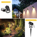 Gartenbeleuchtung LED, GreenClick 6 Set 1800LM 21 m Kabel Gartenbeleuchtung mit Strom, IP65 wasserdicht Gartenleuchte mit Erdspieß, Gartenstrahler 