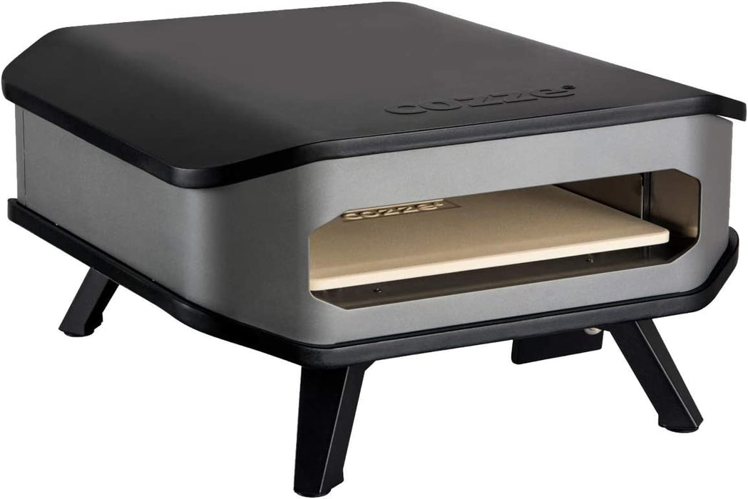 Gas Pizza Ofen mobiler Pizzaofen Pizzastein Gasgrill bis 400°Grad regelbar mit 34x34 cm Pizzastein tragbar Terrasse Balkon Test SEHR GUT