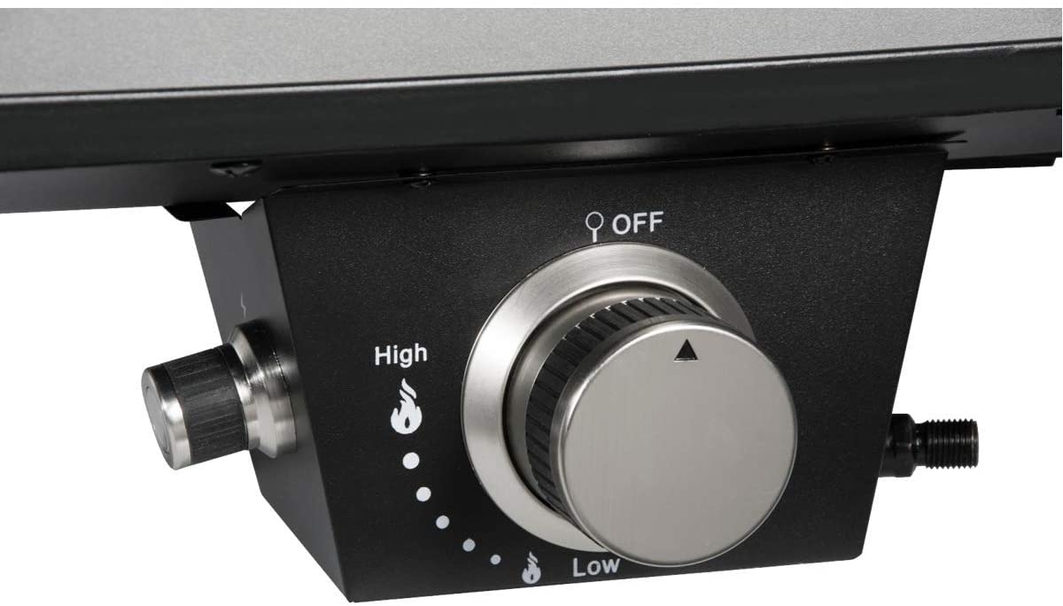 Gas Pizza Ofen mobiler Pizzaofen Pizzastein Gasgrill bis 400°Grad regelbar mit 34x34 cm Pizzastein tragbar Terrasse Balkon Test SEHR GUT