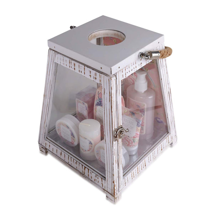 Geschenkset Secret Garden Bade Und Dusch Set Mit White Tea & Apricot Duft - 11-Teiliges Geschenk-Set