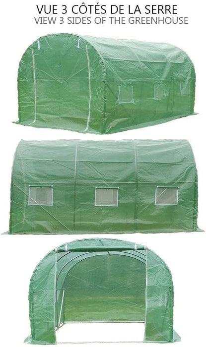 Gewächshaus Foliengewächshaus Winterfest Tomatenhaus Folientunnel, 3x2x2m 6m²