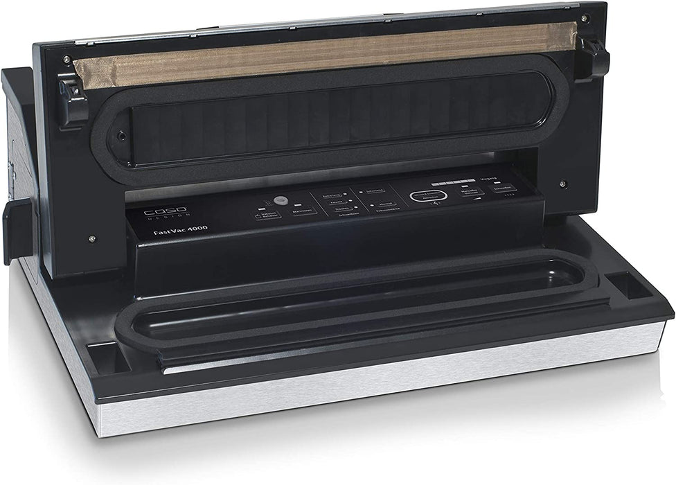 Gewerbevakuumierer, regulierbare Vakuumstärke (f. weiche Lebensmittel), Beutel und Rollen bis 40cm Breite, starke Vakuumpumpe 20L/Minute