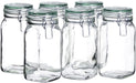 Gothika, Einmachgläser 1,45 l, 6er Set, made in Germany, Vorratsgläser mit Deckel und Drahtbügel zum luftdichten Aufbewahren, Einkochen und Einlegen