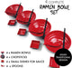 Groß Ramen Schüssel Set - Enthält 4 Melamin Ramen Bowl, Essstäbchen, Löffel and kleine Schüssel für Sauce - Japanisches Geschirr Ideal für Ramen Nudeln oder Pho Nudelsuppe - 4 Sätze,16