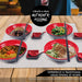 Groß Ramen Schüssel Set - Enthält 4 Melamin Ramen Bowl, Essstäbchen, Löffel and kleine Schüssel für Sauce - Japanisches Geschirr Ideal für Ramen Nudeln oder Pho Nudelsuppe - 4 Sätze,16