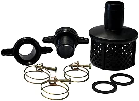 Güde Motorpumpe-Set (4-Takt Motor, Fördervolumen: 15.000 l/h, max. Förderhöhe: 22 m, Benzin-Motorpumpe), Blau, Schwarz