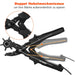 Gürtellochzange Heavy Duty Revolverlochzange Hebelübersetzung Lochzange Gürtel - Leder Locher mit 2 Extra Punch Platten, Lineal, Schleifstab 