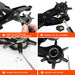 Gürtellochzange Heavy Duty Revolverlochzange Hebelübersetzung Lochzange Gürtel - Leder Locher mit 2 Extra Punch Platten, Lineal, Schleifstab 
