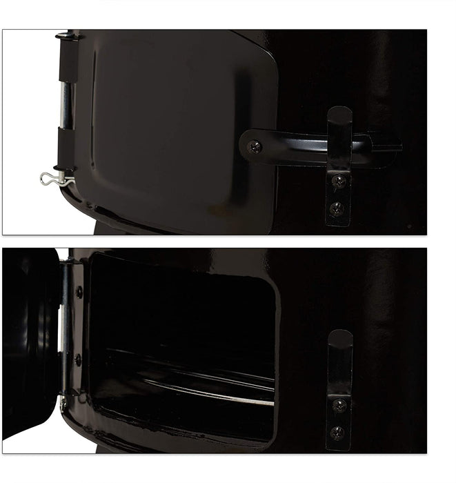 Gulaschkanone, emailliert, Gulaschkessel mit Deckel, 14 Liter, mit Grillrost, Outdoor Feldküche, schwarz rot