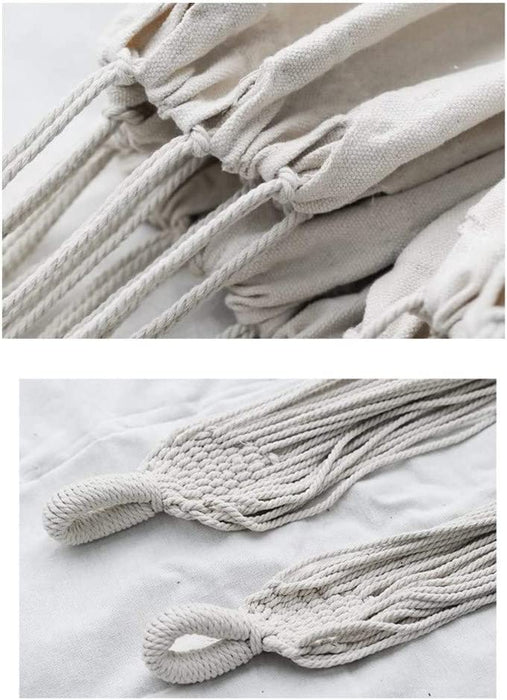 Hängematte für den Außenbereich, doppelte Baumwolle, brasilianische Hängematte Garten, geeignet für 2 Erwachsene