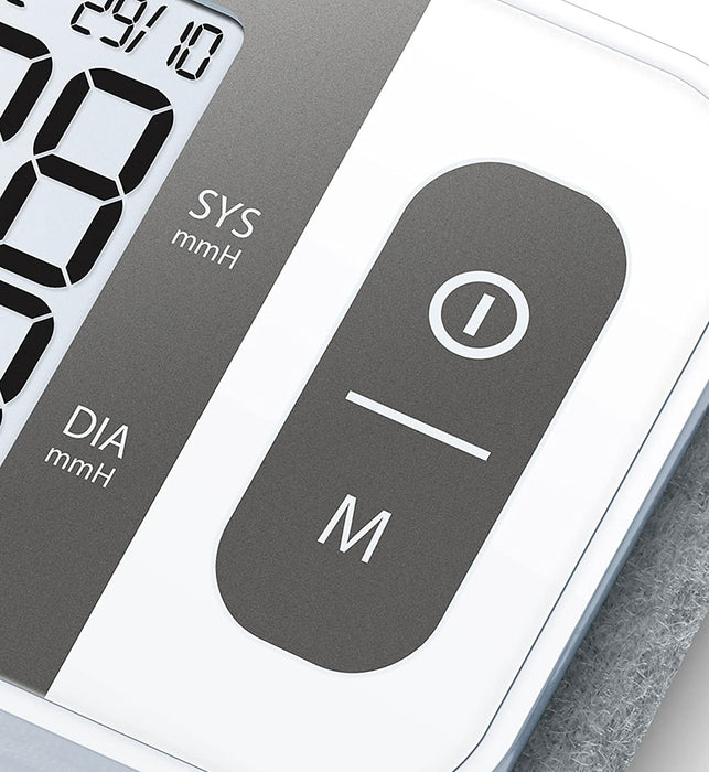 Handgelenk-Blutdruckmessgerät, vollautomatische Blutdruck- und Pulsmessung, Warnfunktion bei möglichen Herzrhythmusstörungen