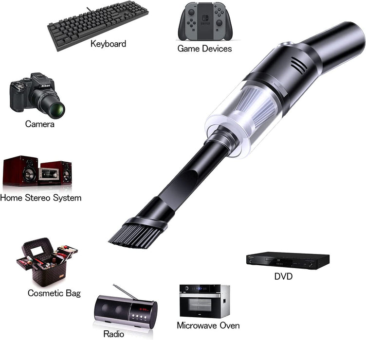 Handstaubsauger Akku Handstaubsauger Auto,USB aufladbar Tragbar Leicht Mini Staubsauger,Auto-Staubsauger Kabellos,Nass & Trocken Handsauger