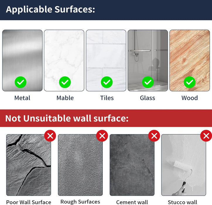 Handtuchhalter Doppelt Ohne Bohren Edelstahl Handtuchstange Bad Handtuchhalter Ohne Bohren Eckig Selbstklebend Handtuchstangen Wand, Schwarz Matt 39CM