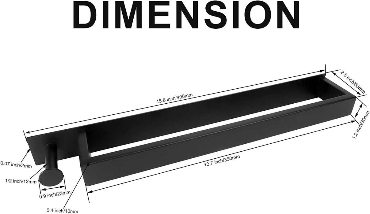 Handtuchhalter Selbstklebend Ohne Bohren, Edelstahl Gästehandtuchhalter, Badetuchhalter kleber, Gästehandtücher Handtuch Halter mit Haken 