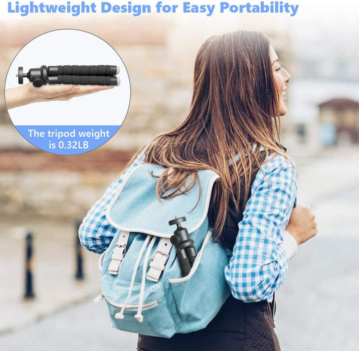 Handy Stativ, Mini Stativ für Smartphone und Kamera, Handy Stativ Ständer mit Bluetooth Fernbedienung