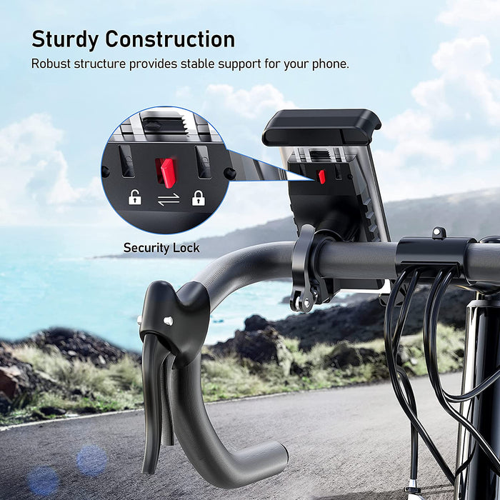 Handyhalterung Fahrrad, Blukar 2022 Universal Handyhalter Motorrad - 360 Drehung Outdoor Fahrrad Halter Lenker Handy Halterung für 4,7-6,8"