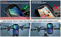 Handyhalterung Fahrrad wasserdicht, Fahrrad Handy Halterung Fahrradtasche Lenker Lenkertasche Motorrad Handyhalter Fahrradhalterung Rahmen 