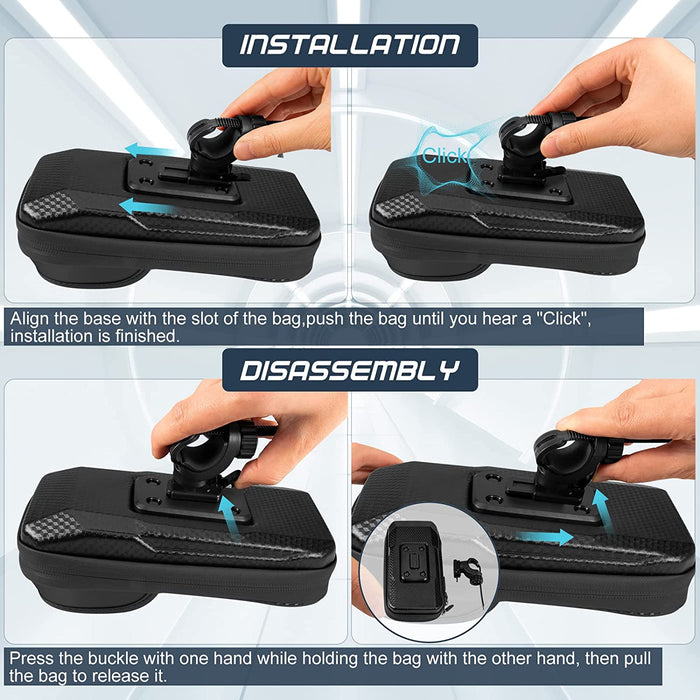 Handyhalterung Fahrrad wasserdicht, Fahrrad Handy Halterung Fahrradtasche Lenker Lenkertasche Motorrad Handyhalter Fahrradhalterung Rahmen 