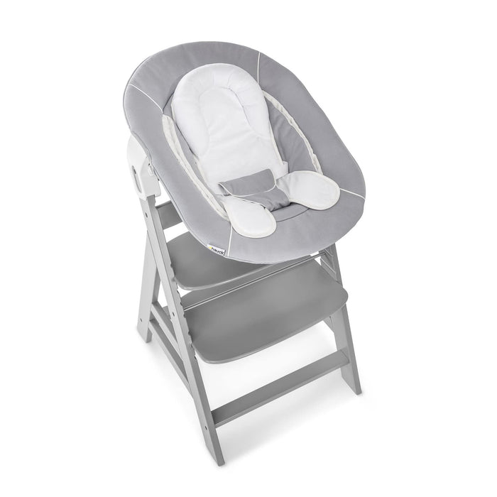Hauck Babywippe Alpha Bouncer 2in1 kompatibel mit Hauck Hochstuhl Alpha+ und Beta+, Baby Wippe für Neugeborene ab Geburt bis 9 kg