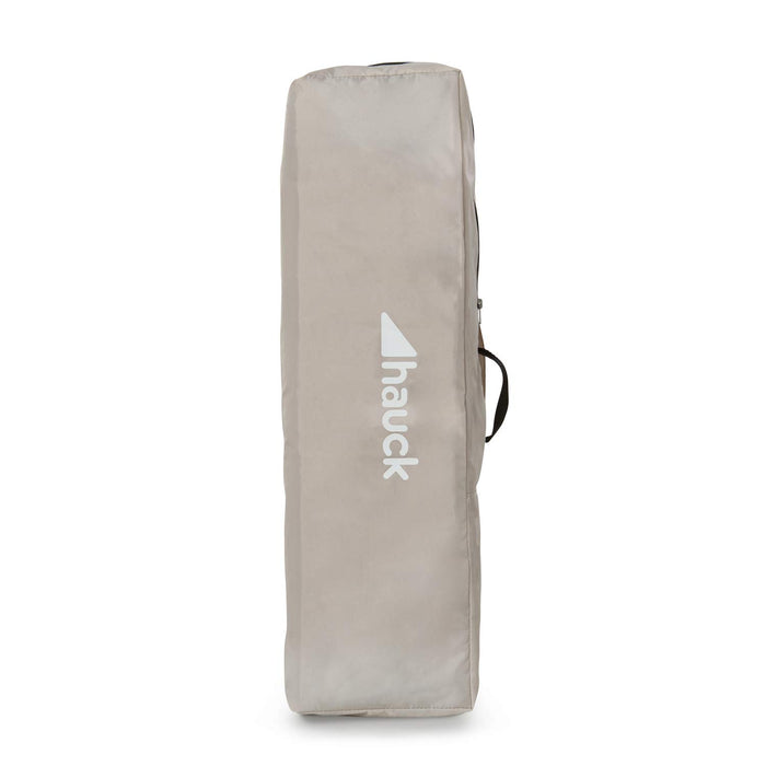 Hauck Reisebett Dream N Play / für Babys und Kinder ab Geburt bis 15 kg / 120 x 60 cm / Leicht / Kompakt Faltbar / Inkl. Trage Tasche / Beige