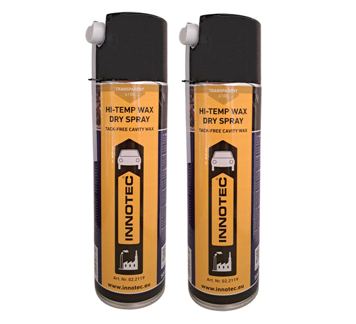 2 Stück Innotec Hi-Temp Wax Spray Unterboden und Hohlraumschutz Fettspray Transparent - Next Level Konservierung für Automotive & Industrie 