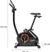 Heimtrainer Fahrrad 21 Programme - Magnetische Bremse, Riemenantrieb - 16 Widerstandsstufen - Schwungmasse 7 kg