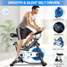 Heimtrainer Fahrrad, Fitness Fahrrad für Zuhause, Fitness Bikes Indoor Kardio Training, Indoor Bike mit Pulsmesser, LCD Display, Ipad Halter