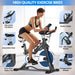Heimtrainer Fahrrad, Fitness Fahrrad für Zuhause, Fitness Bikes Indoor Kardio Training, Indoor Bike mit Pulsmesser, LCD Display, Ipad Halter