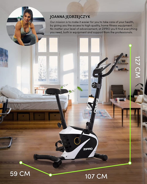 Heimtrainer Fahrrad für Zuhause Magnet Fahhrad bis 120 kg Magnete Exercise Bike Fitnessbike Fitness Fahrrad Hometrainer Cardio Fahrrad Computer