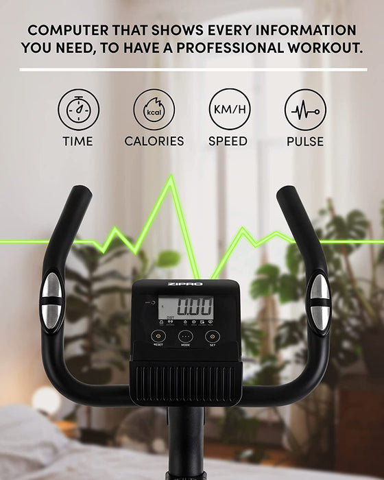 Heimtrainer Fahrrad für Zuhause Magnet Fahhrad bis 120 kg Magnete Exercise Bike Fitnessbike Fitness Fahrrad Hometrainer Cardio Fahrrad Computer