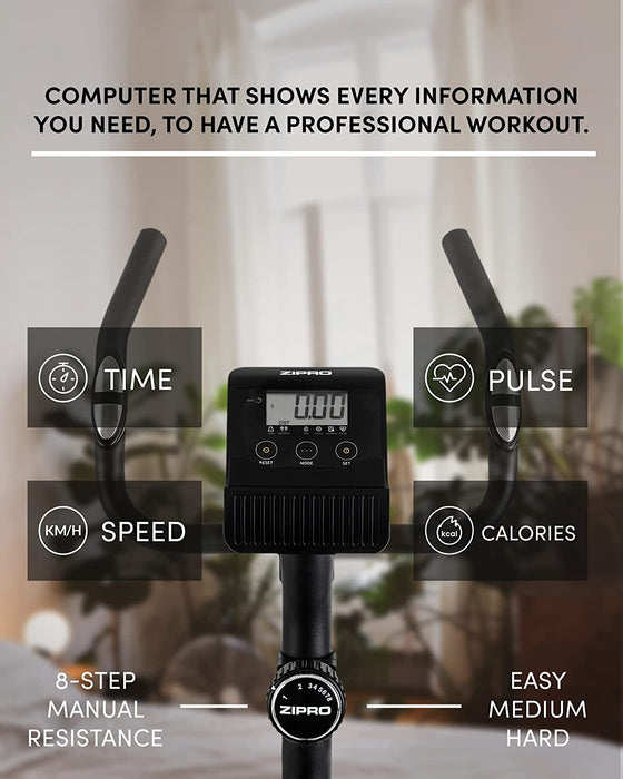 Heimtrainer Fahrrad für Zuhause Magnet Fahhrad bis 120 kg Magnete Exercise Bike Fitnessbike Fitness Fahrrad Hometrainer Cardio Fahrrad Computer