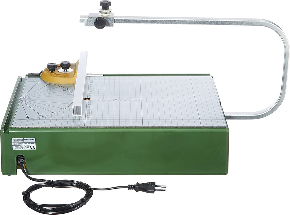 Heißdraht-Schneidegerät Thermocut (Styroporschneider, aufgedrucktes Raster und Winkeleinstellung, Temperatur regelbar von 100°-200-°) 