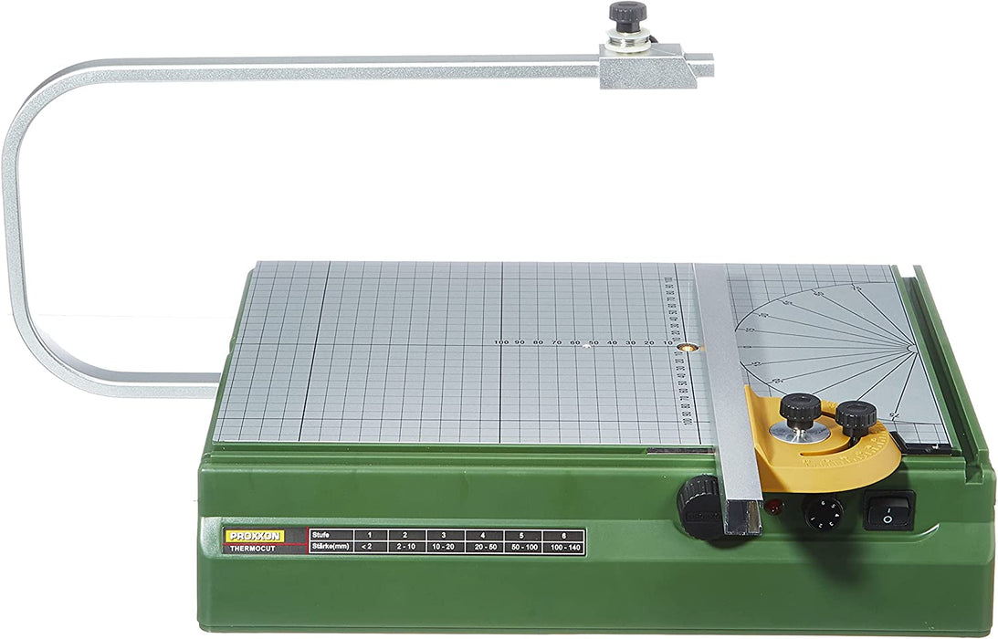 Heißdraht-Schneidegerät Thermocut (Styroporschneider, aufgedrucktes Raster und Winkeleinstellung, Temperatur regelbar von 100°-200-°) 