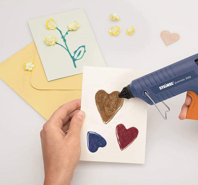 Heißklebe-Pistole Gluematic 3002, inkl. Koffer und 8 Klebesticks 11 mm, Basteln, Reparieren, Dekorieren