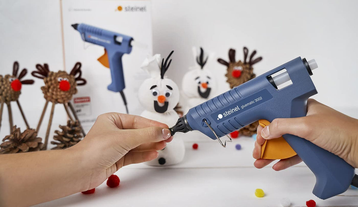 Heißklebe-Pistole Gluematic 3002, inkl. Koffer und 8 Klebesticks 11 mm, Basteln, Reparieren, Dekorieren