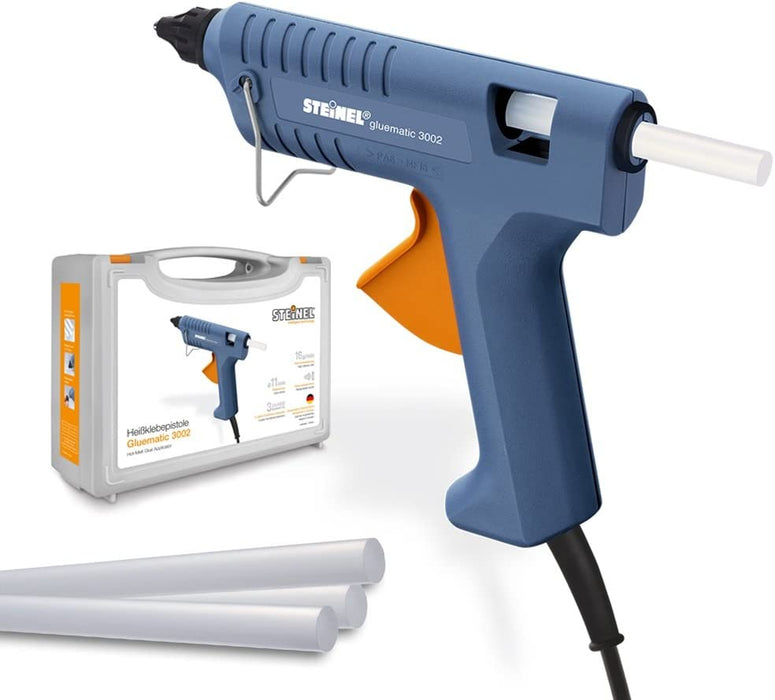 Heißklebe-Pistole Gluematic 3002, inkl. Koffer und 8 Klebesticks 11 mm, Basteln, Reparieren, Dekorieren