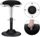 Höhenverstellbarer Bürohocker, ergonomischer Arbeitshocker, um 360° drehbarer Hocker, Sitzhöhe 50-70 cm, mit Anti-Rutsch-Bodenring 