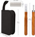 Holz-Schnitzwerkzeug Set - 12 STK Holz Schnitzmesser und ein Schleifsteine für Erwachsene und Kinder, Schnitzen Werkzeug für Holz, Obst, Gemüse