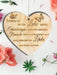 Holzherz Herz Schild Dekoschild Holzschild 10 x 10 cm Geschenk für die Familie Spruch Geschenk Holz Geschenk EIN Geschenk für die Familie