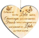 Holzherz Herz Schild Dekoschild Holzschild 10 x 10 cm Geschenk für die Familie Spruch Geschenk Holz Geschenk EIN Geschenk für die Familie