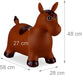 Hüpftier Pferd, inklusive Luftpumpe, Hüpfpferd bis 50 kg, Hüpfpony BPA frei, für Kinder, Hüpfspielzeug
