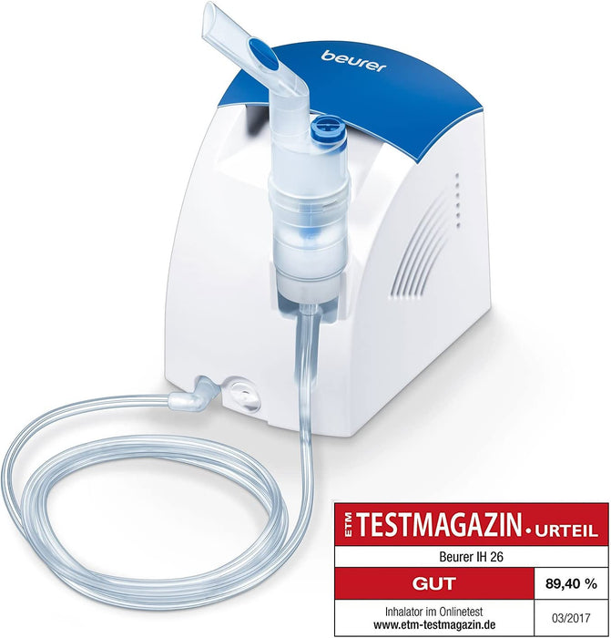 Inhalator und Nasenspülung mit Kompressor: zur Behandlung von Atemwegserkrankungen wie Erkältungen und Bronchitis