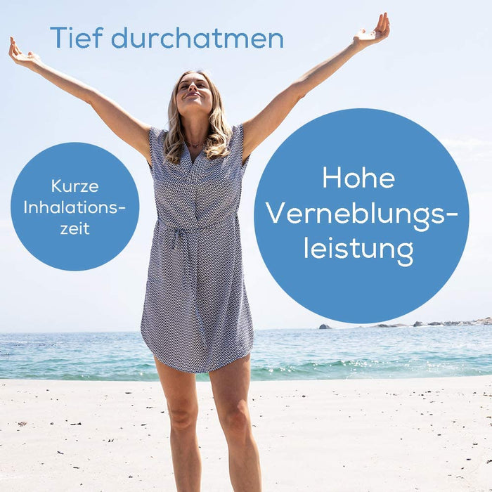 Inhalator und Nasenspülung mit Kompressor: zur Behandlung von Atemwegserkrankungen wie Erkältungen und Bronchitis