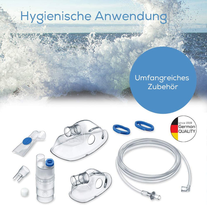 Inhalator und Nasenspülung mit Kompressor: zur Behandlung von Atemwegserkrankungen wie Erkältungen und Bronchitis
