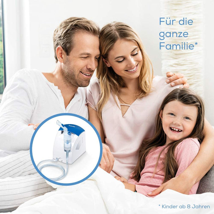 Inhalator und Nasenspülung mit Kompressor: zur Behandlung von Atemwegserkrankungen wie Erkältungen und Bronchitis