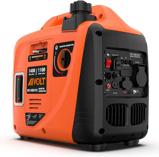Inverter Stromerzeuger 1400 Watt Notstromaggregat Benzin leise Stromaggregat für Campen, Festivals, und Hausgebrauch mit 2 USB