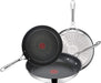 Jamie Oliver by Tefal Cook´s Direct On 3-teiliges Bratpfannen-Set | 20, 24, 28cm | Induktionsgeeignet | Spülmaschinenfest | Thermo-Signal-Technologie 