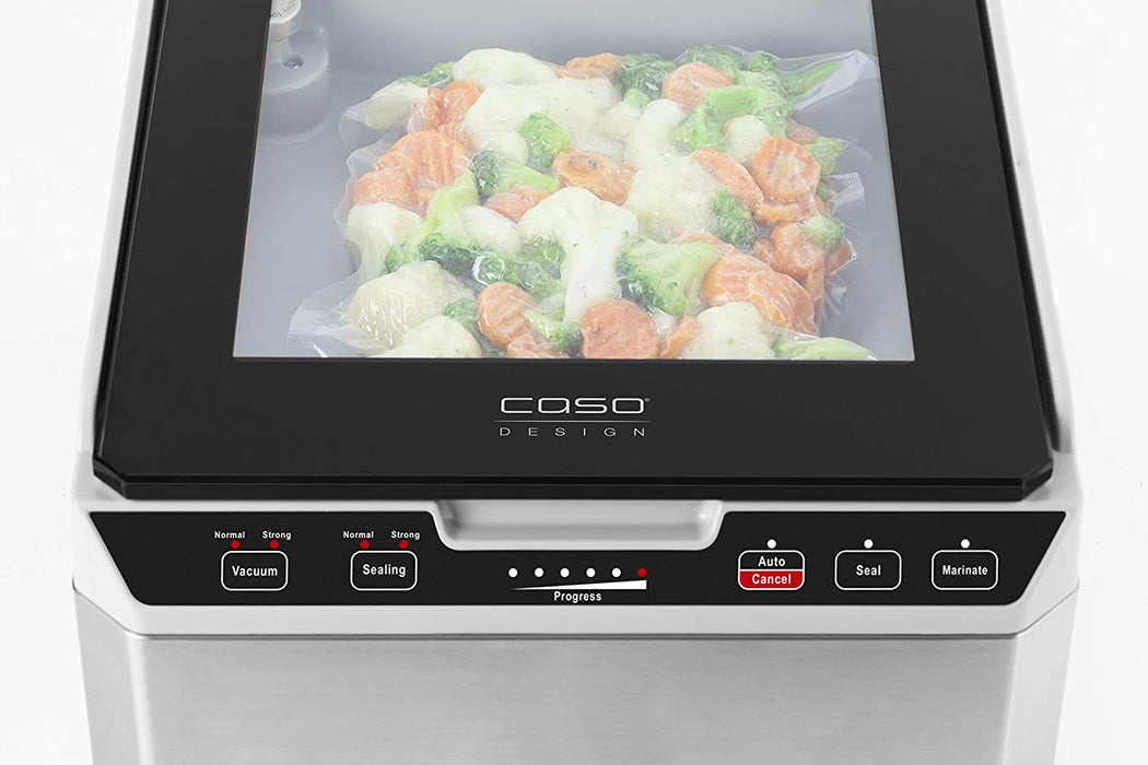 Kammervakuumierer aus Edelstahl, 3L Vakuumkammer 70 Liter Minute, doppelte Schweißnaht, einstellbare Vakuum- und Schweißzeit