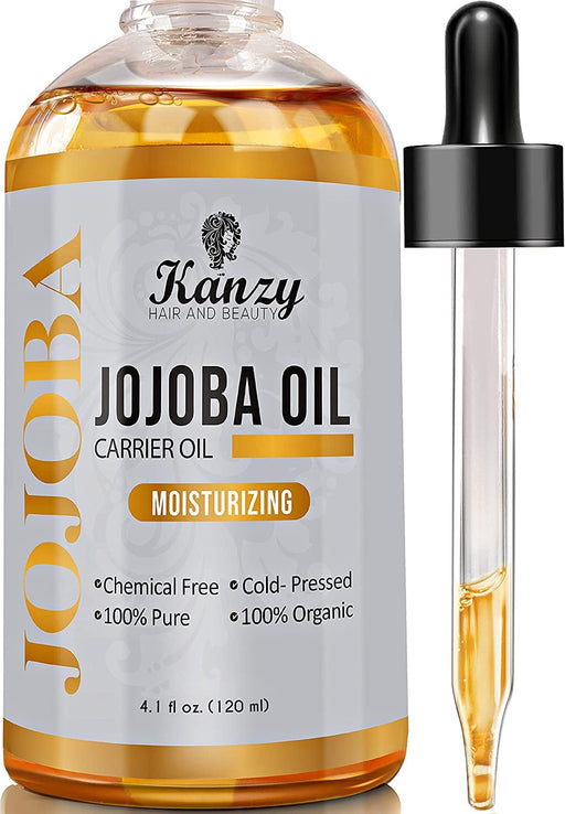 Jojobaöl Bio Kaltgepresst 100% Rein Gold 120ml für Haut Haare Nägel Gesichtsöl Körperöl Vegan Hexanfreies Bio Jojoba öl Anti-Aging Anti-Falten
